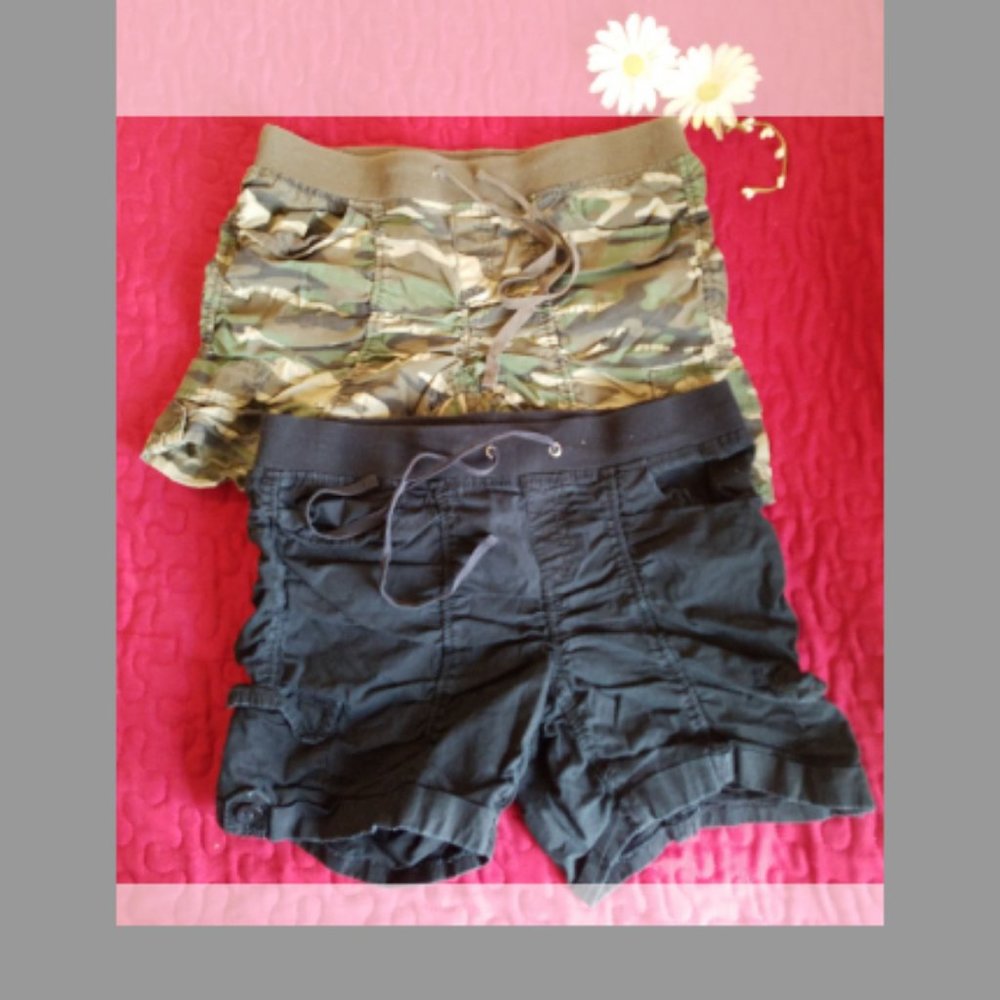 Elastic Waist Shorts Set